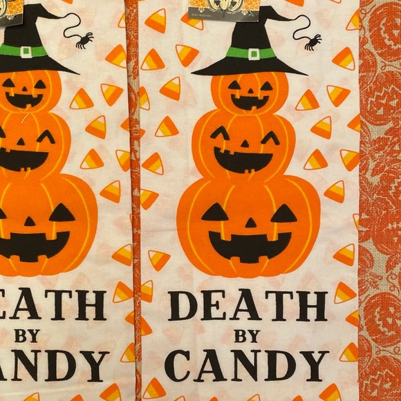 Halloween Jack O Lantern Towels, Jack O Lantern Tier Tray Decor & Wall Decor - Picture 10 of 16